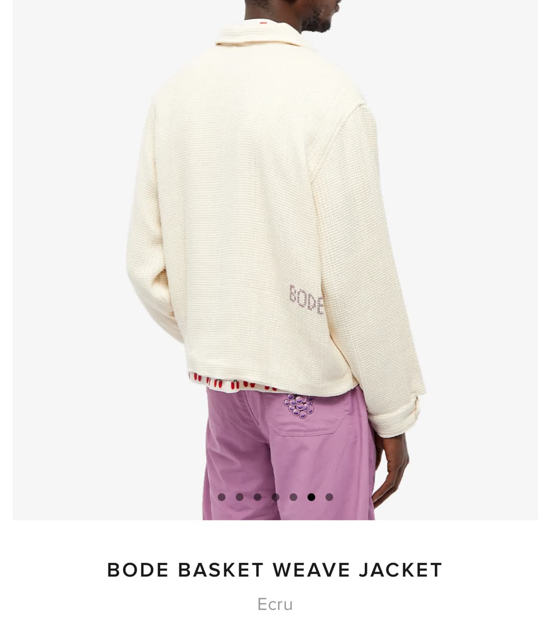 BODE 바스켓 위브 에크루 자켓(m/L) 상품이미지1