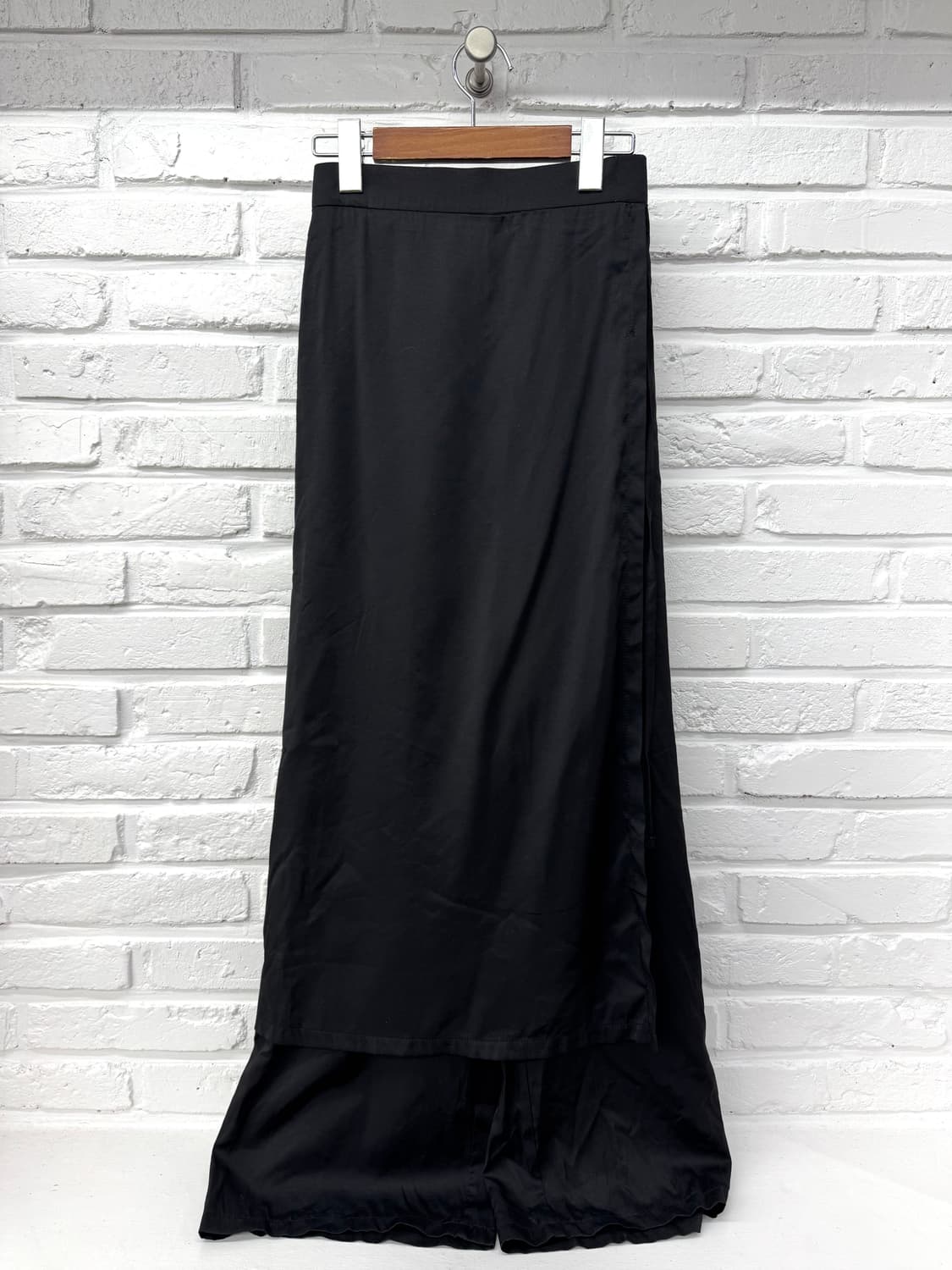 리리앤코 블랙 스커트 레이어드 팬츠 상품이미지5