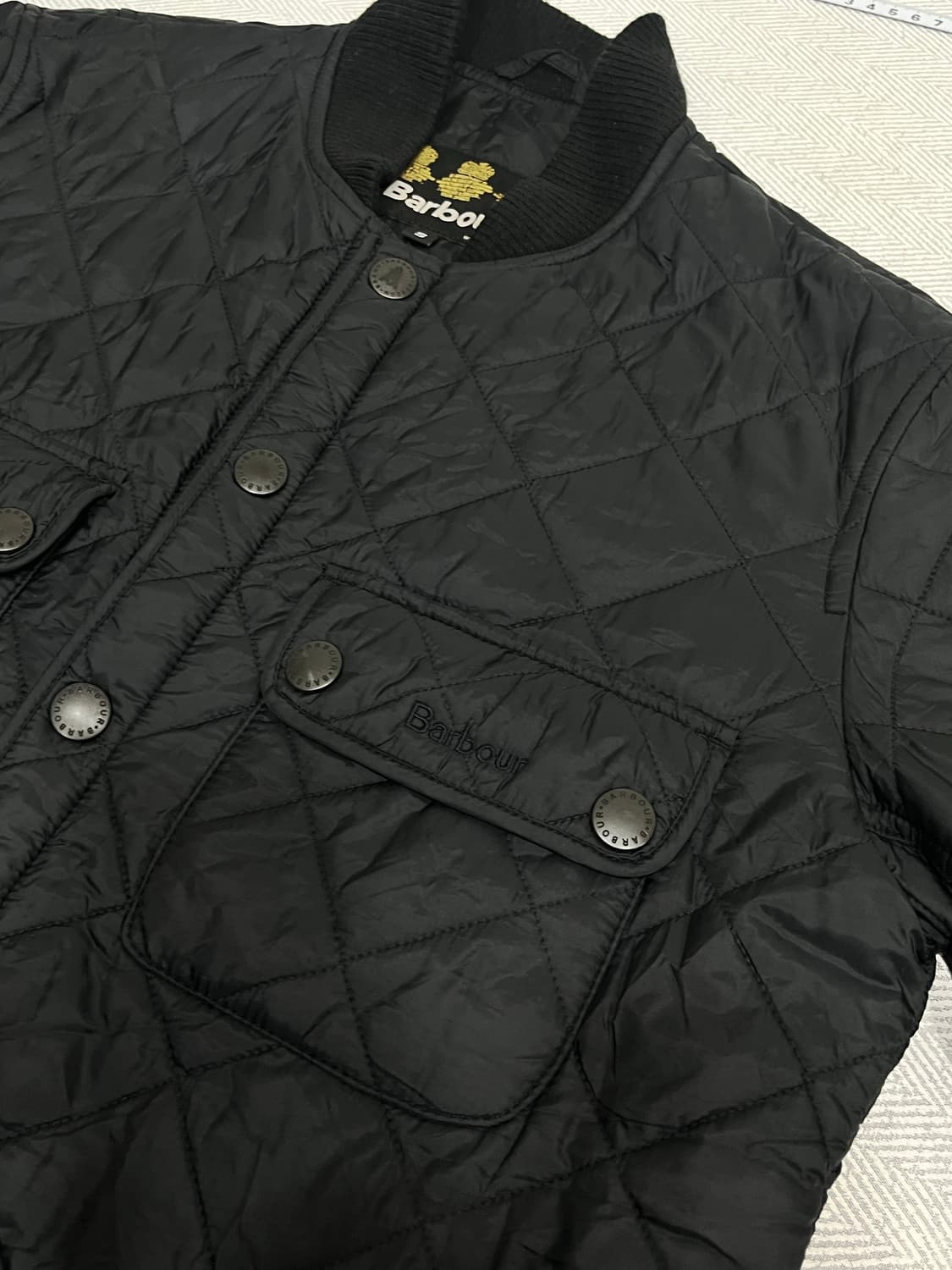 바버 더블포켓 퀼팅 봄버 자켓 S 블랙 상품이미지8