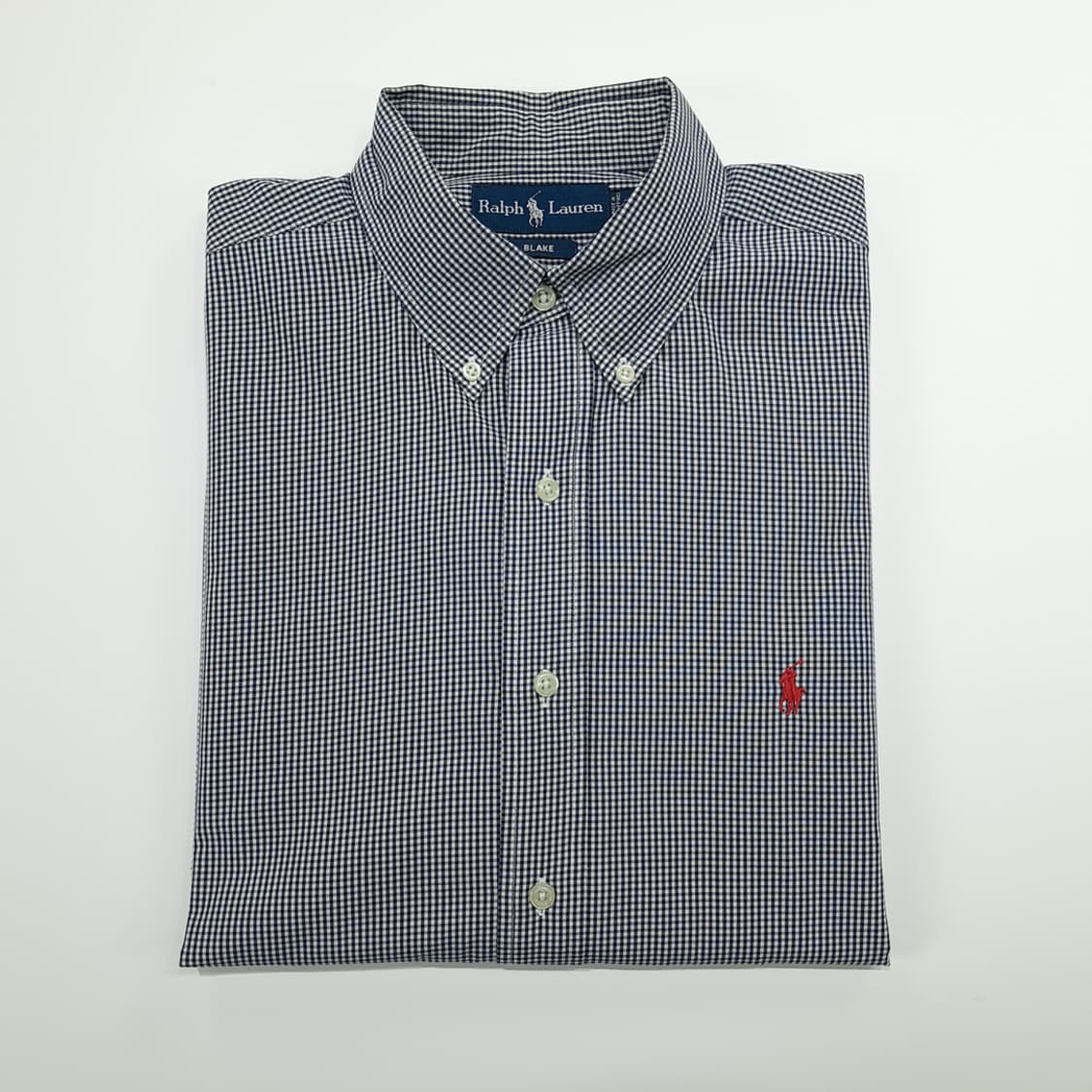 CN917 L 폴로 랄프로렌 다크네이비 도트체크 긴팔 셔츠 남방 상품이미지8