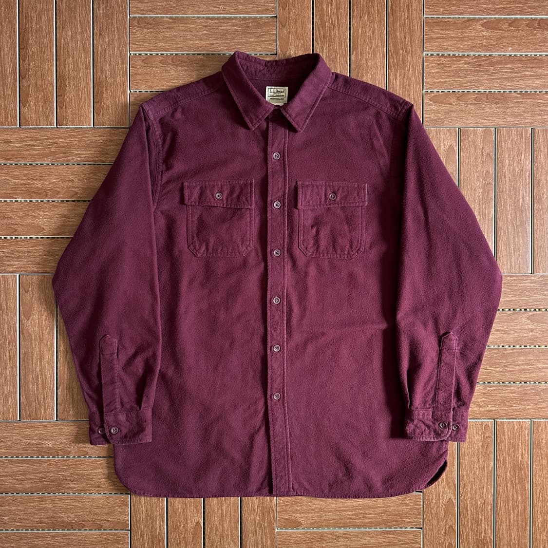 L.L.Bean pocket cotton flannel shirts 상품이미지1