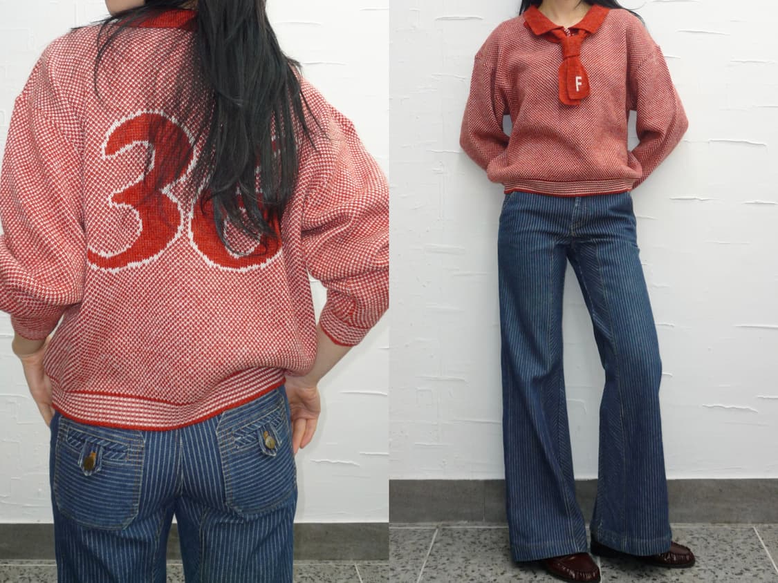 ruby neck-tie knit 상품이미지1