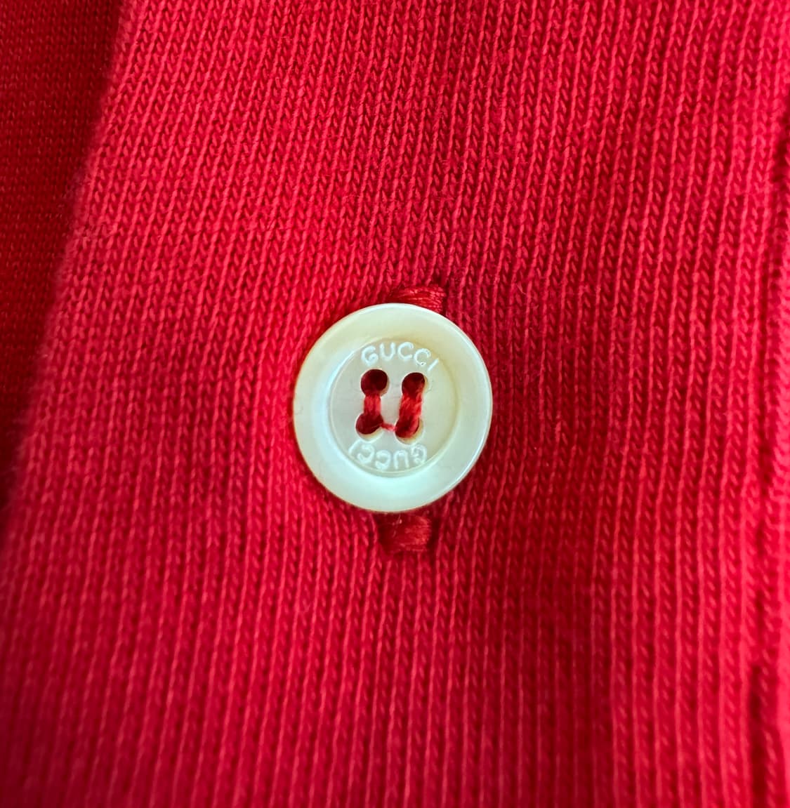 GUCCI 구찌 레드 테니스 긴팔 폴로티셔츠 M 상품이미지5
