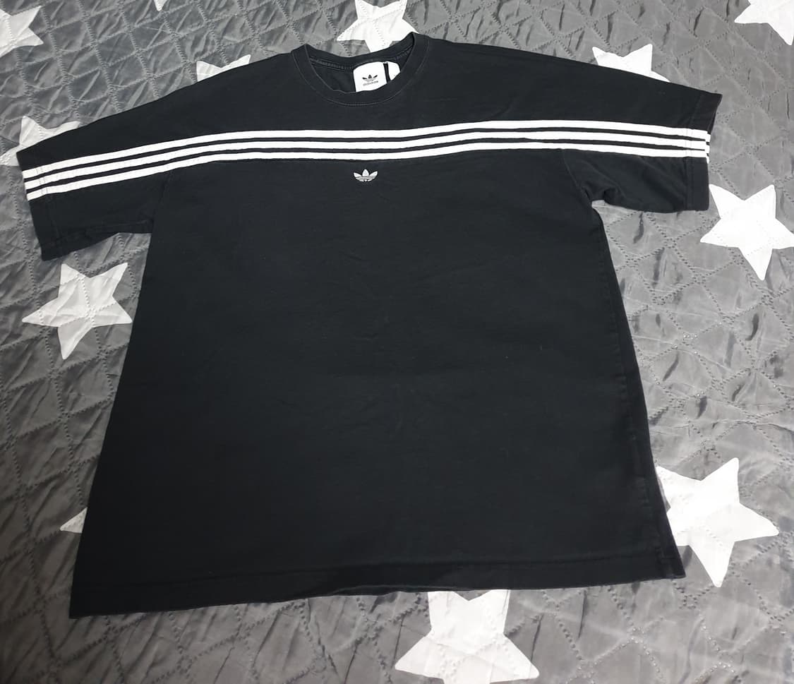 아디다스 3스트라이프 반팔티 블랙 (XXL) 상품이미지1