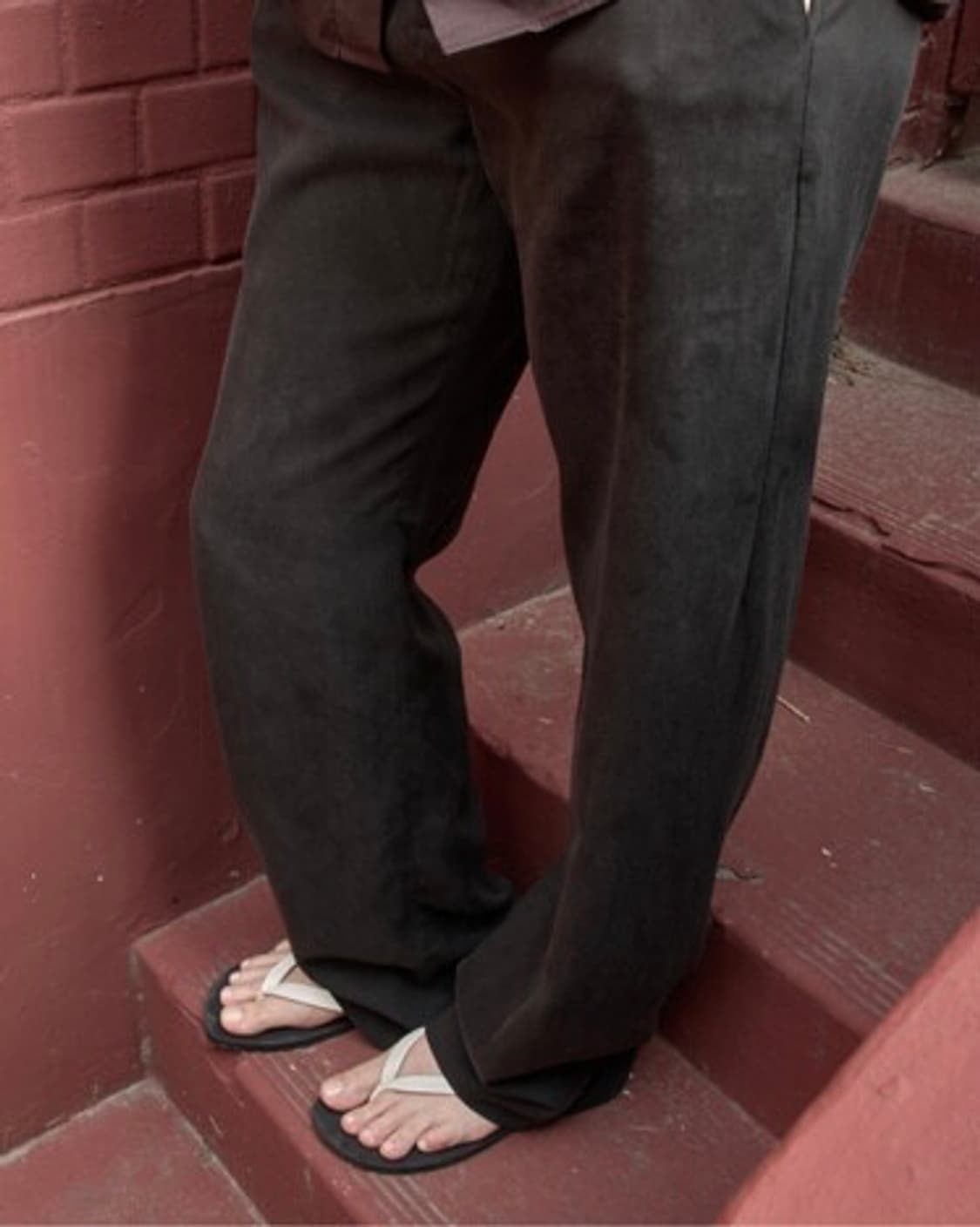 머듈 tencel slacks black 상품이미지1