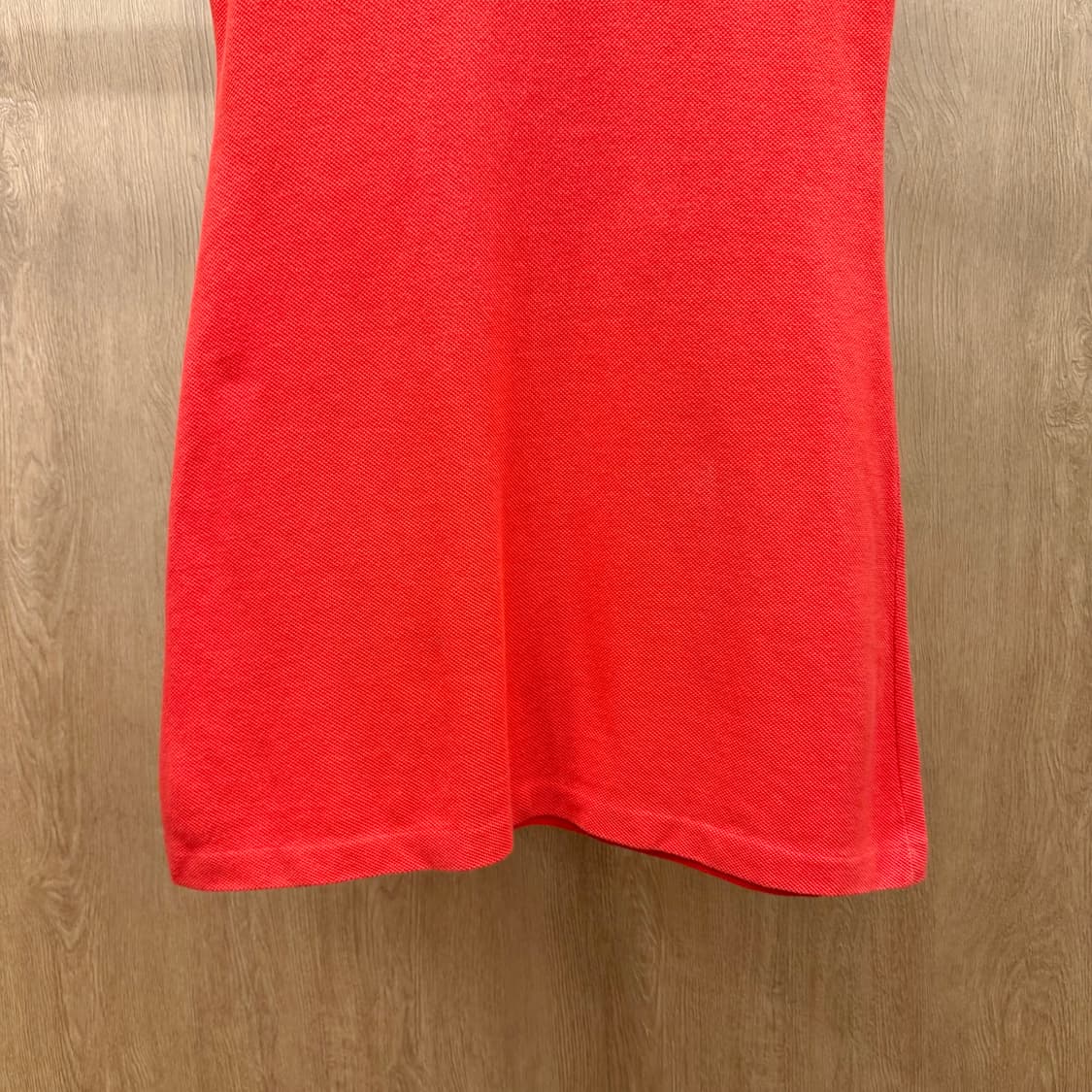 버버리 런던 PK 반팔 카라 원피스 클래식 로고 자수 디테일 레드 상품이미지5