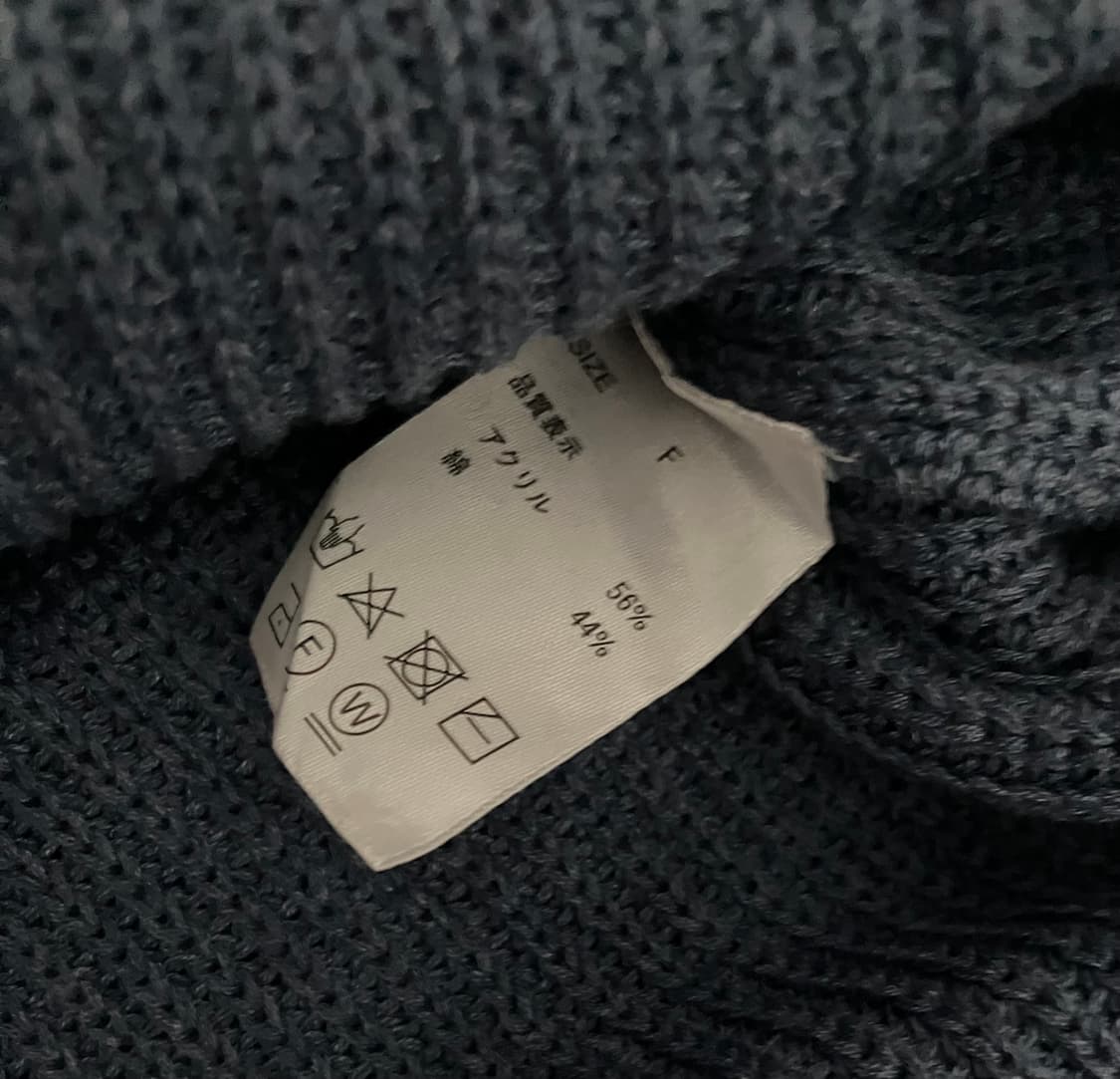 Blue loose v-neck knit vest 상품이미지4