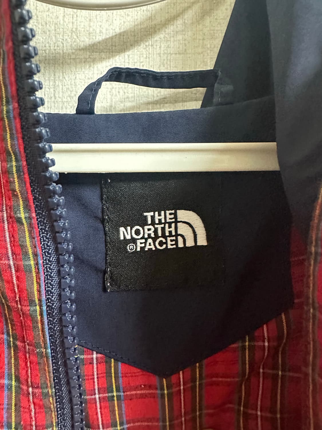 노스페이스 레드 체크 바람막이 XL 상품이미지3