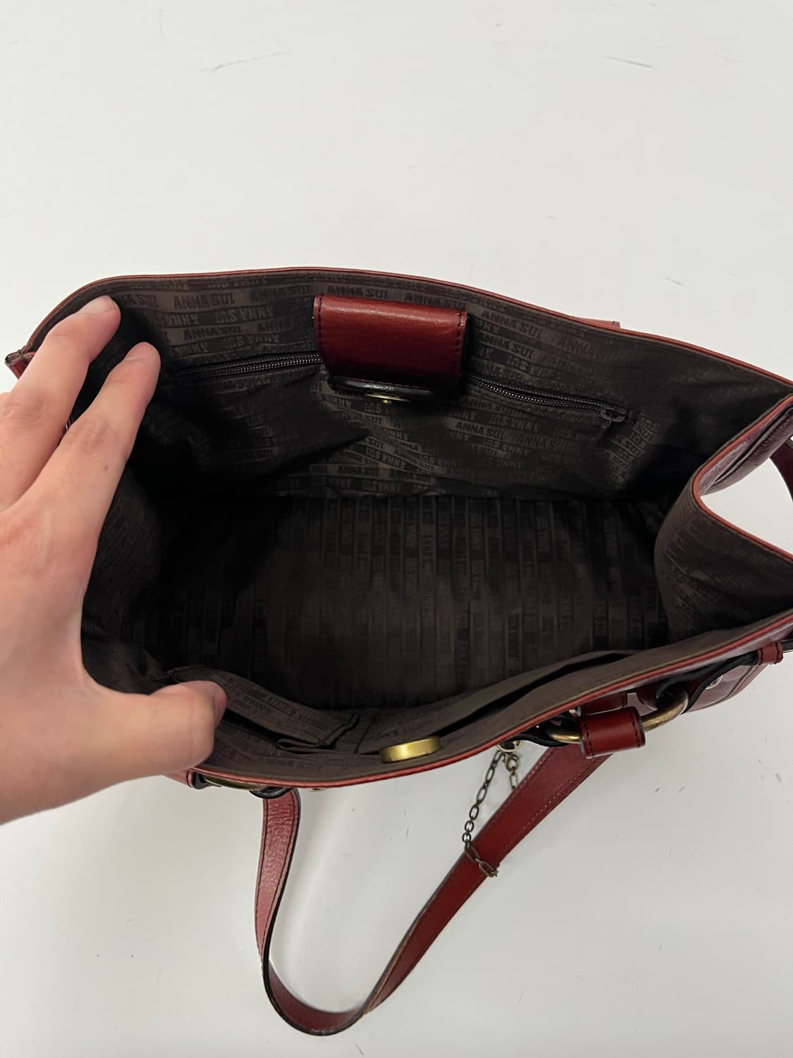 90‘s ANNA SUI butterfly leather bag 상품이미지6