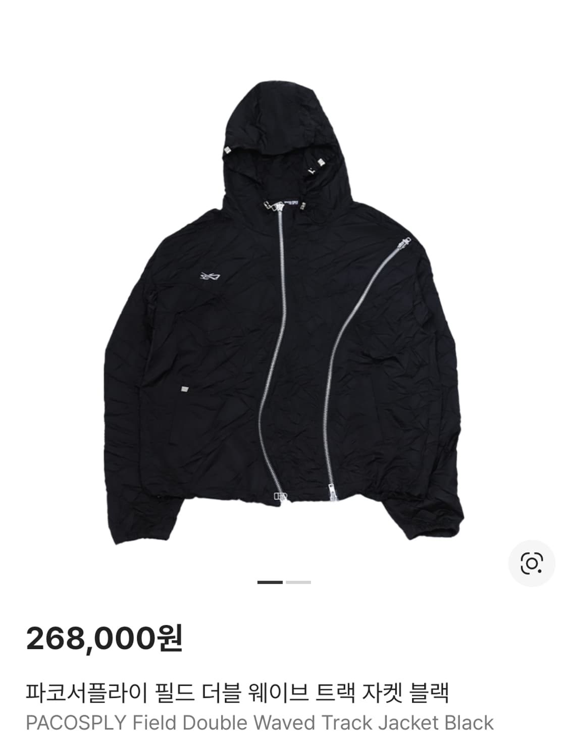paco sply 필드 더블 웨이브 지퍼 트랙 자켓 블랙 파코 서플라이 상품이미지1