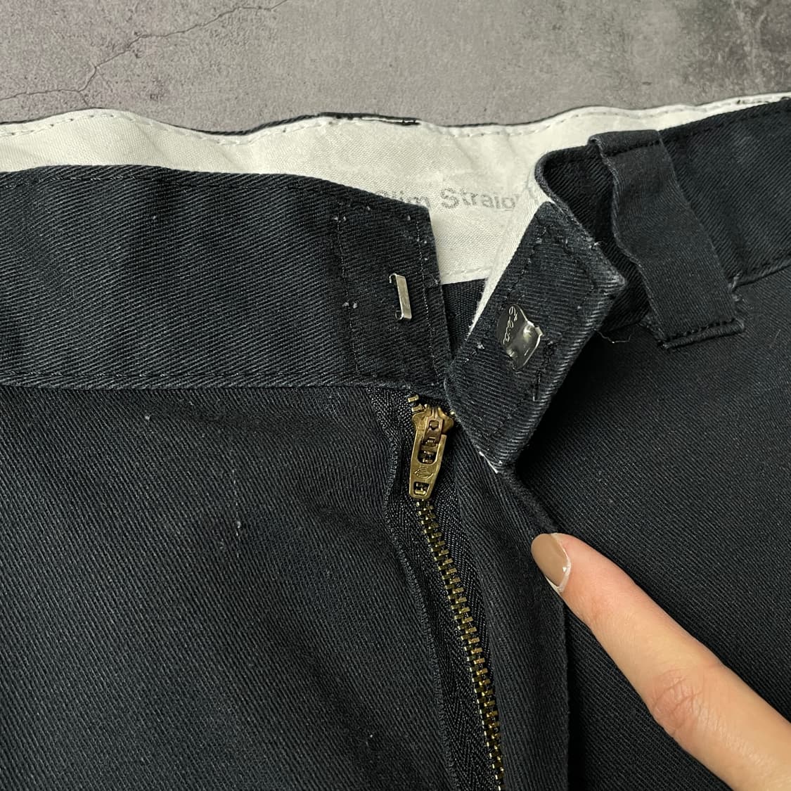 DICKIES 디키즈 블랙 슬림 스트레이트핏 워크 팬츠 A00886 상품이미지3