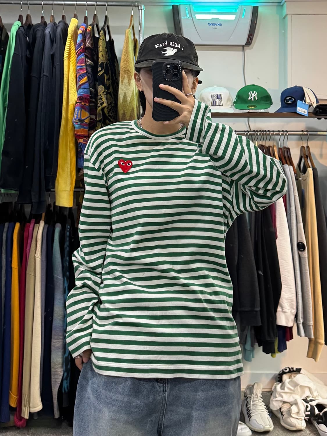 꼼데가르송 플레이 스트라이프 롱슬리브 상품이미지4