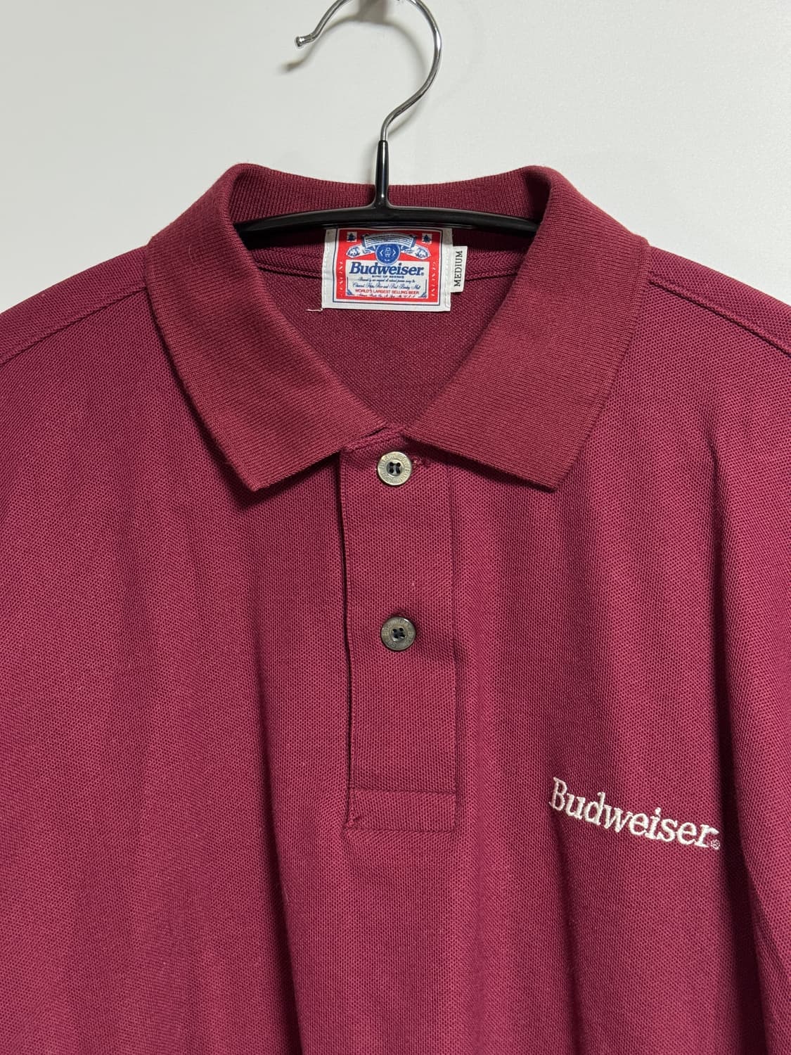 일본빈티지 Budweiser 폴로 셔츠 95-100 상품이미지1