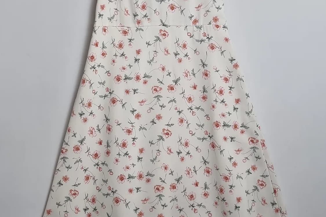 KA MAN 플라워 패턴 끈나시 롱 원피스 상품이미지5