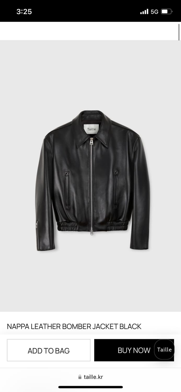 타일레 레더 블랙 자켓 2사이즈 상품이미지1