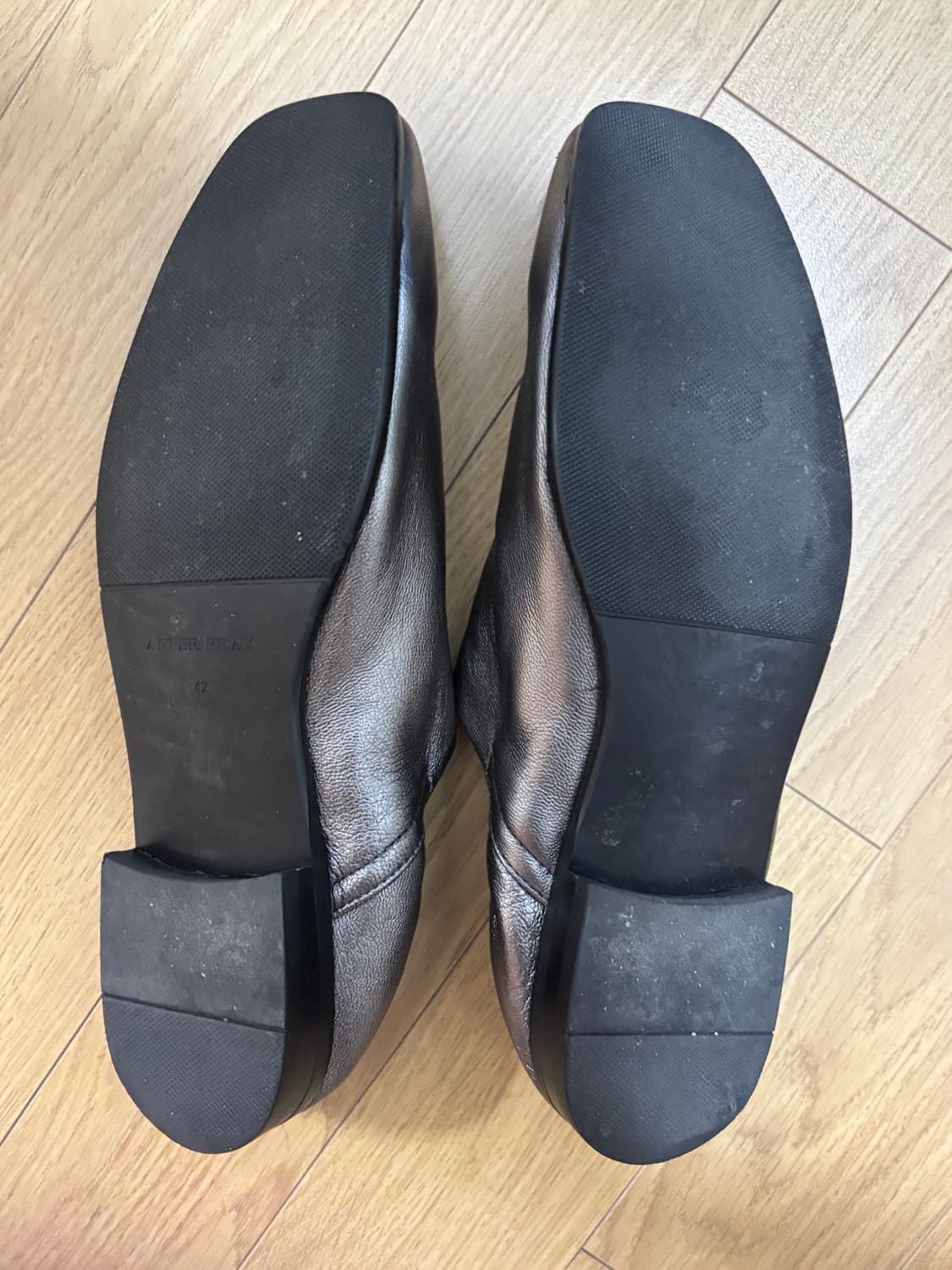 AFTER PRAY 비전 스퀘어 밴딩 로퍼 실버 42 상품이미지4