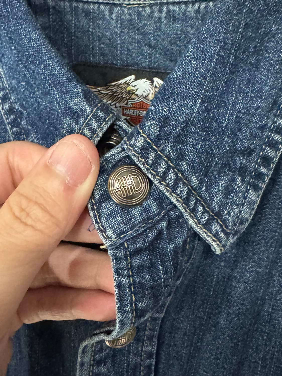 할리데이비슨 이글 데님 베스트  상품이미지4