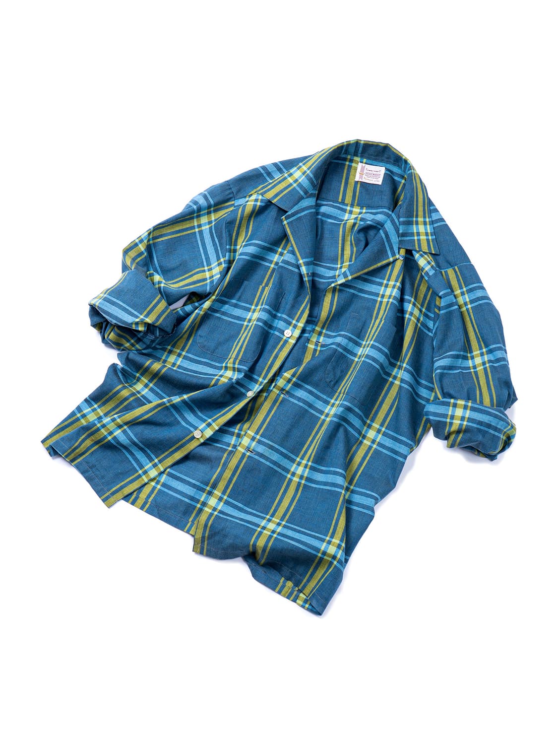 60s Towncraft Loop Collar Check Shirt 상품이미지3