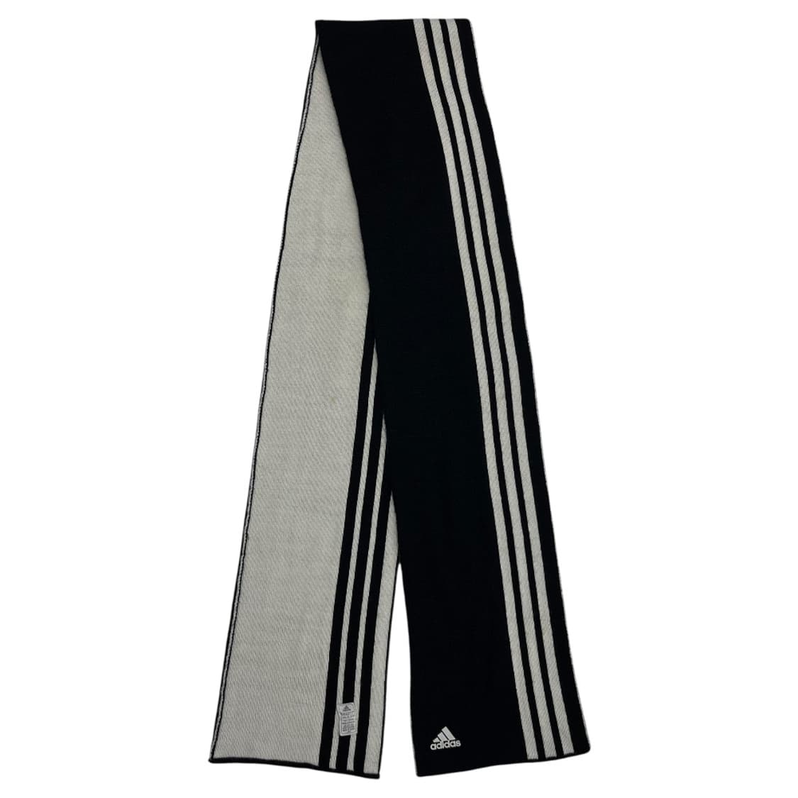 아디다스 에센셜 로고 블랙라인 화이트 배색 머플러 상품이미지3