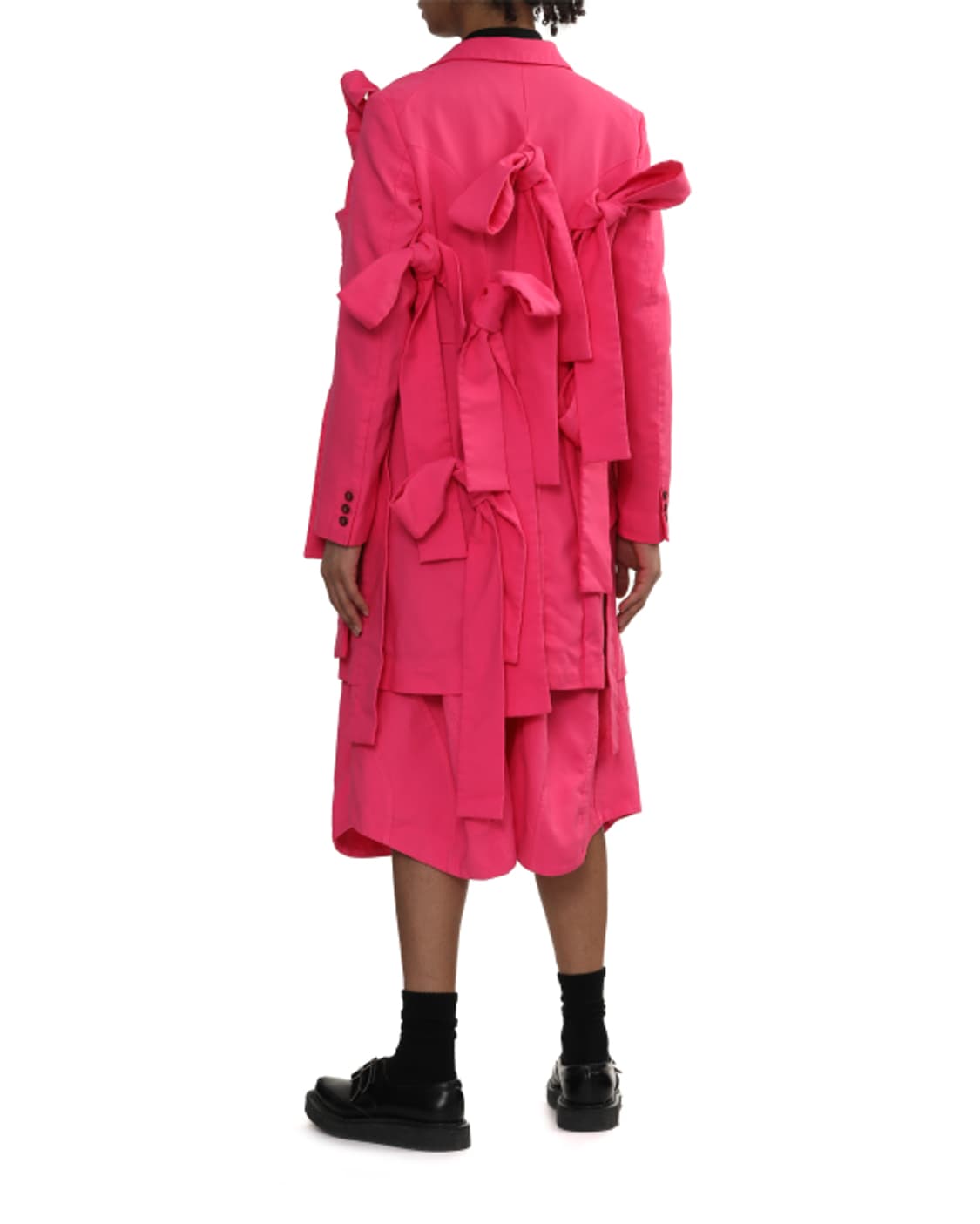 새상품 꼼데가르송 옴므플러스 핑크리본 숏코트 XS 상품이미지4