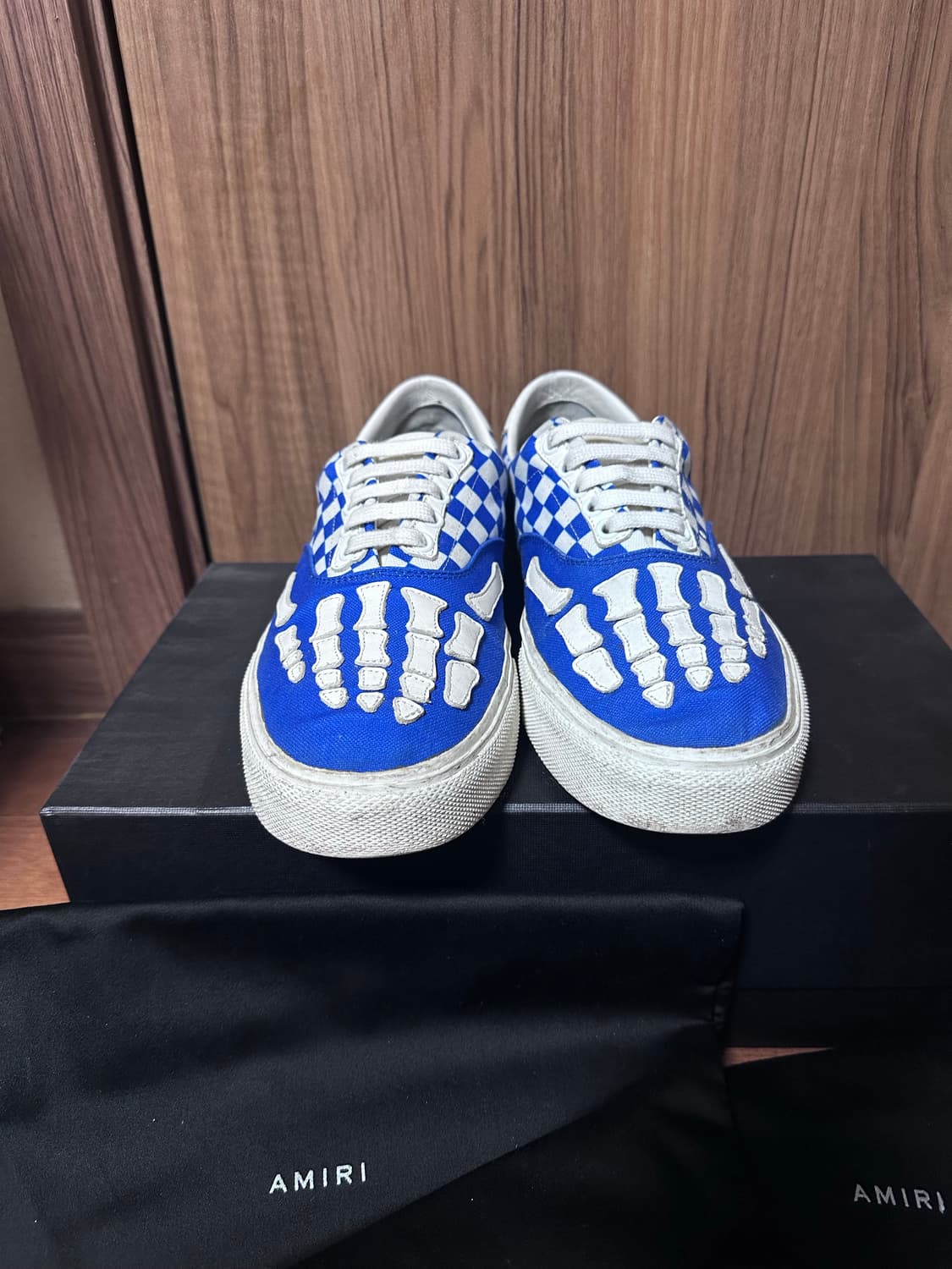 [43] 아미리 체커드 스켈레톤 로우탑 스니커즈 상품이미지7