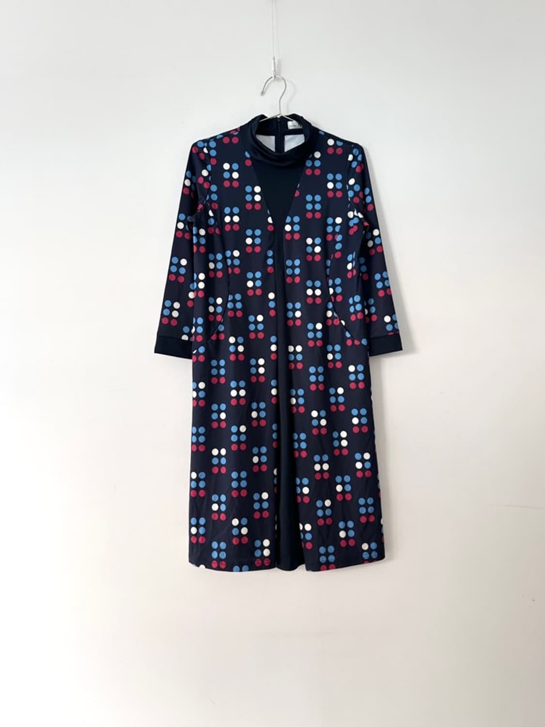 MACHIKO dot tension ops & top / navy 상품이미지1