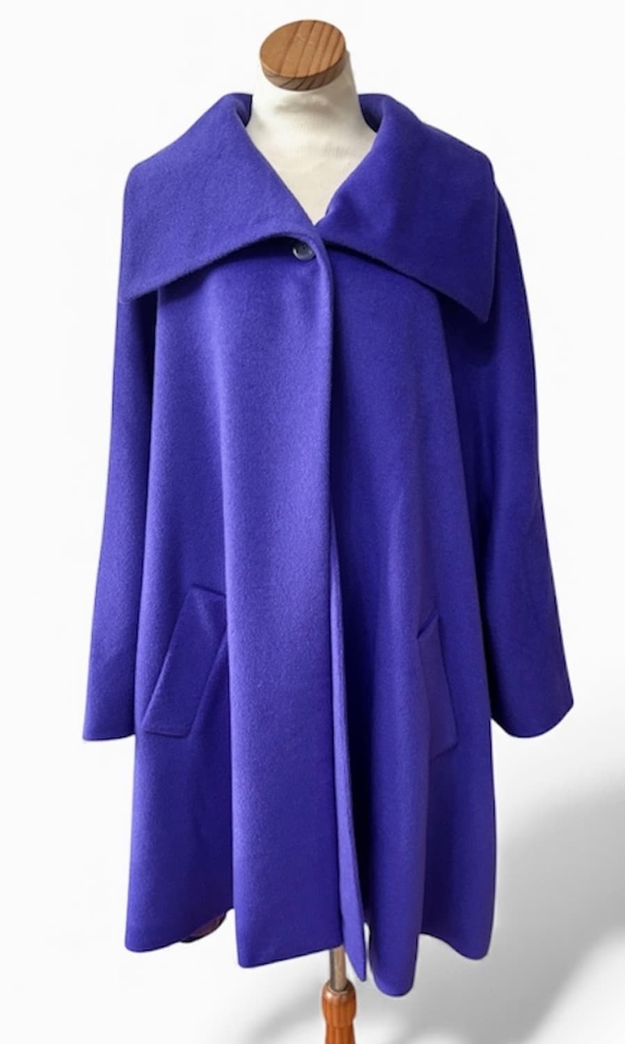 Celine Purple Wide Wool Coat 36size 상품이미지10