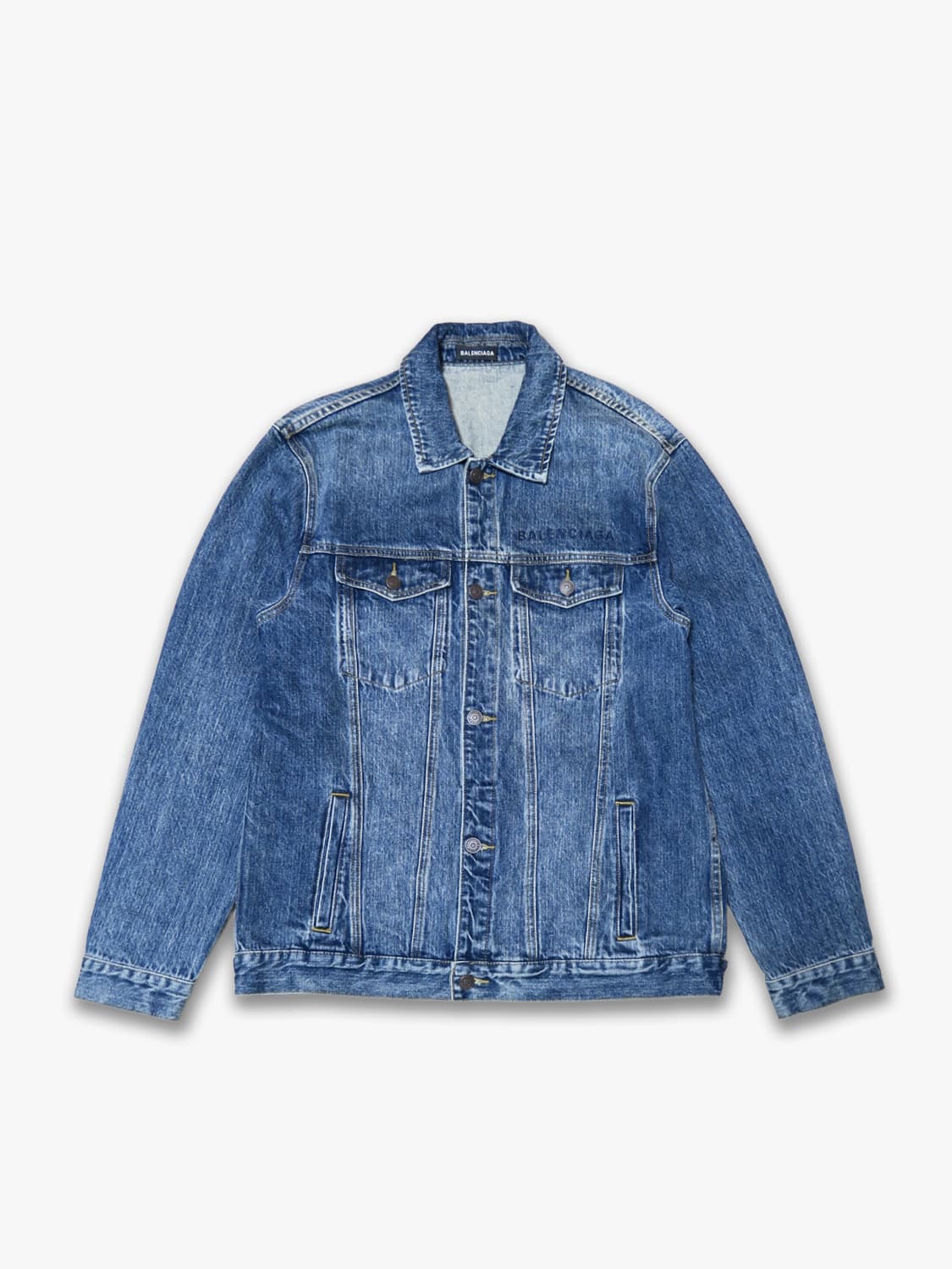 발렌시아가 데님 청자켓 3XL 상품이미지1