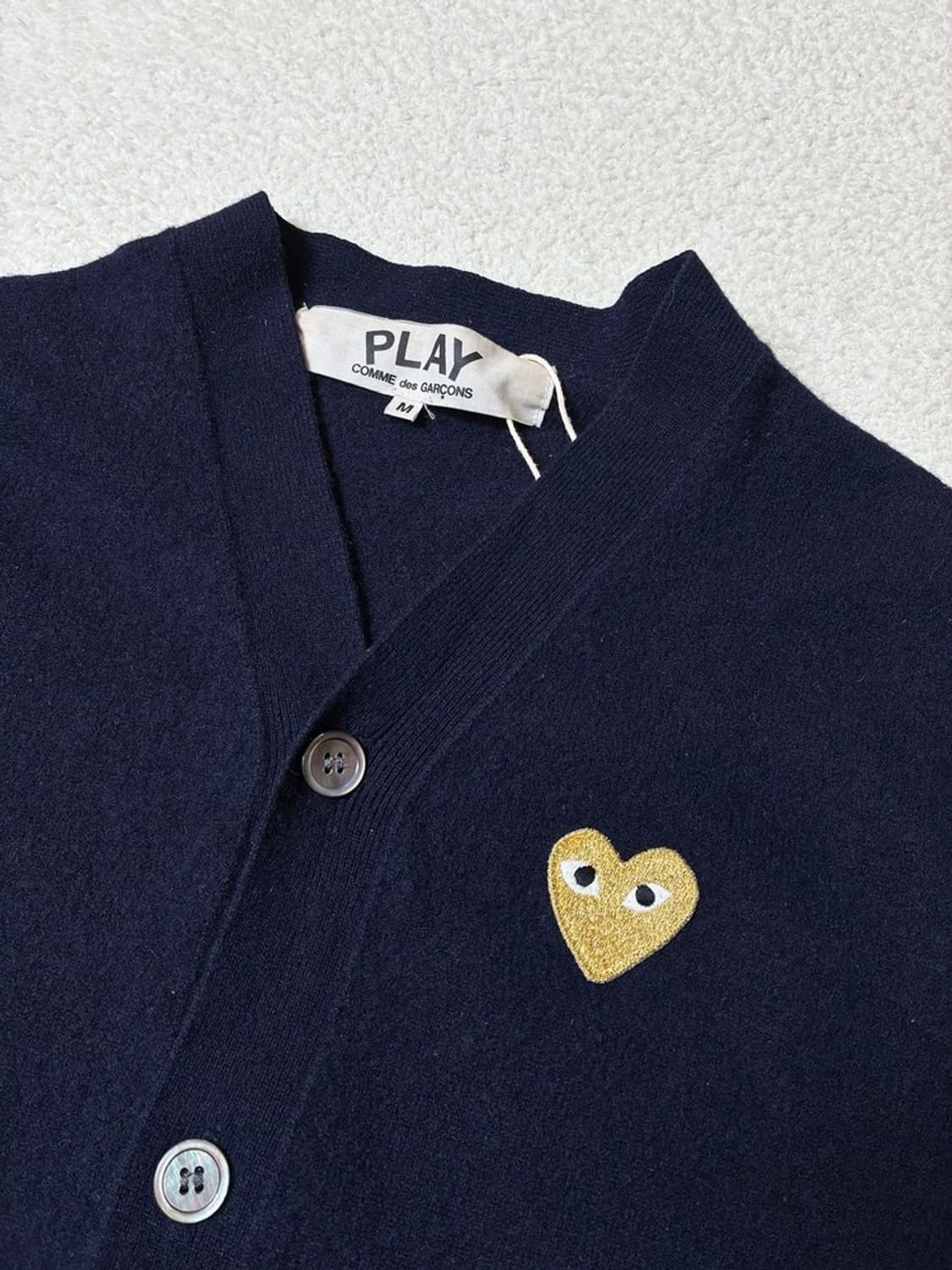 꼼데가르송 하트 로고 니트 가디건 PN6519 상품이미지3