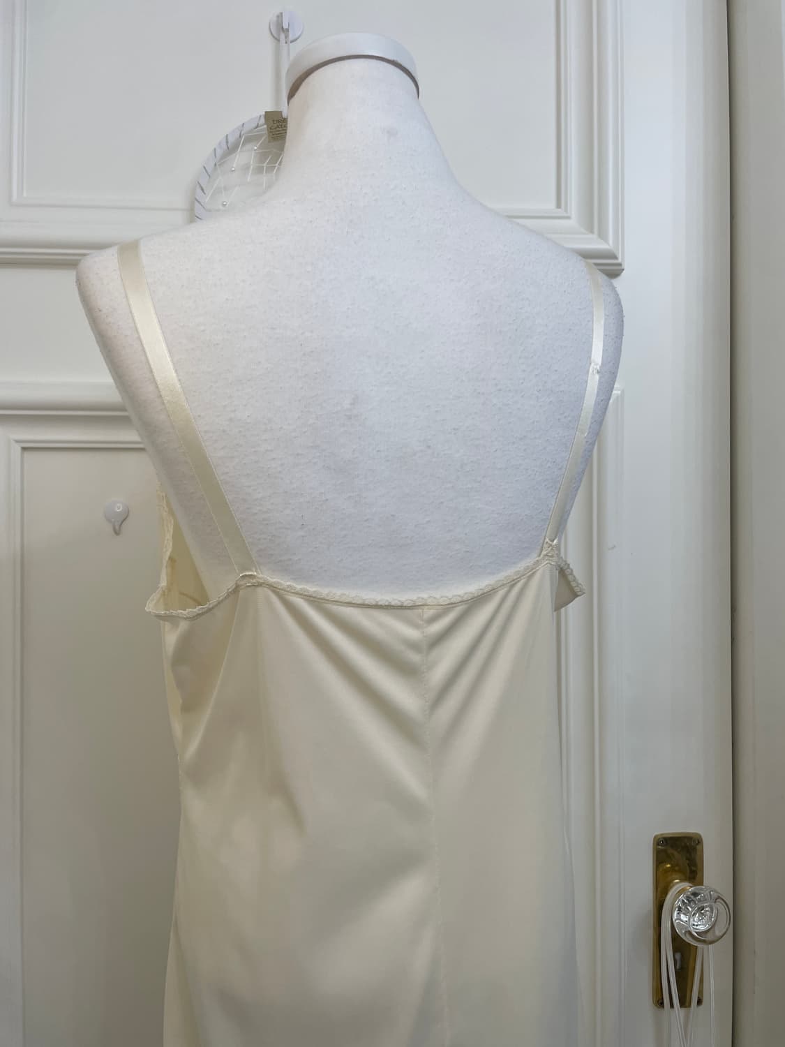 coral ivory lace trim side slit slip 상품이미지4