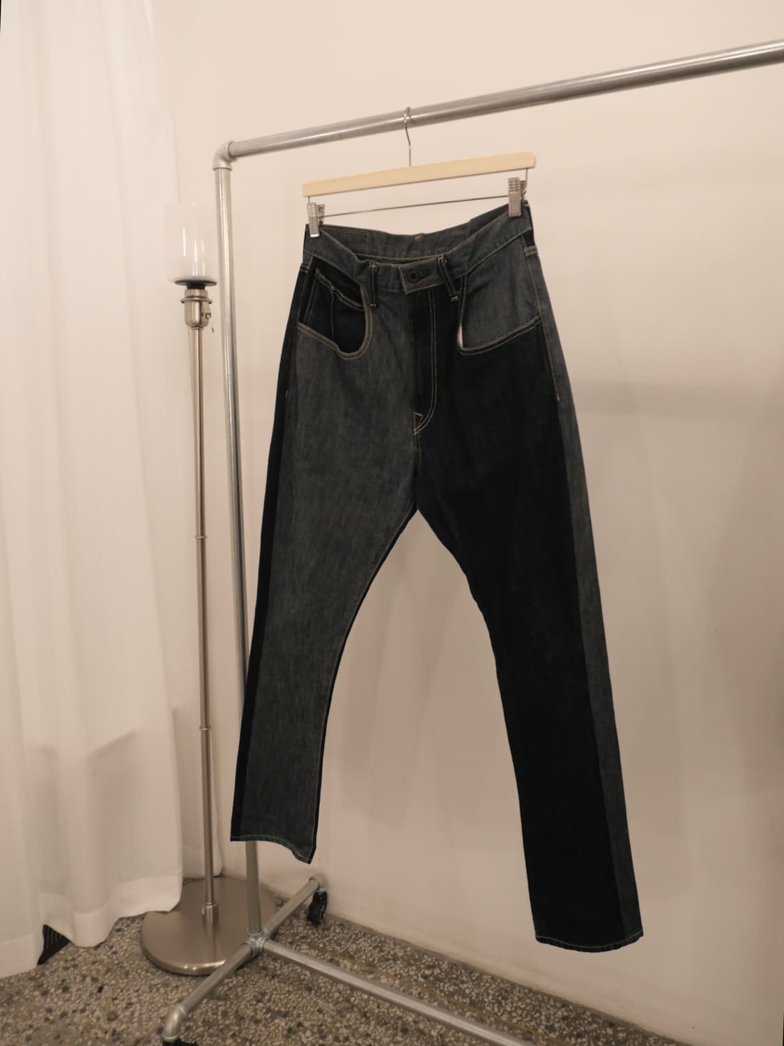 캐피탈 투톤 데님 팬츠 상품이미지4