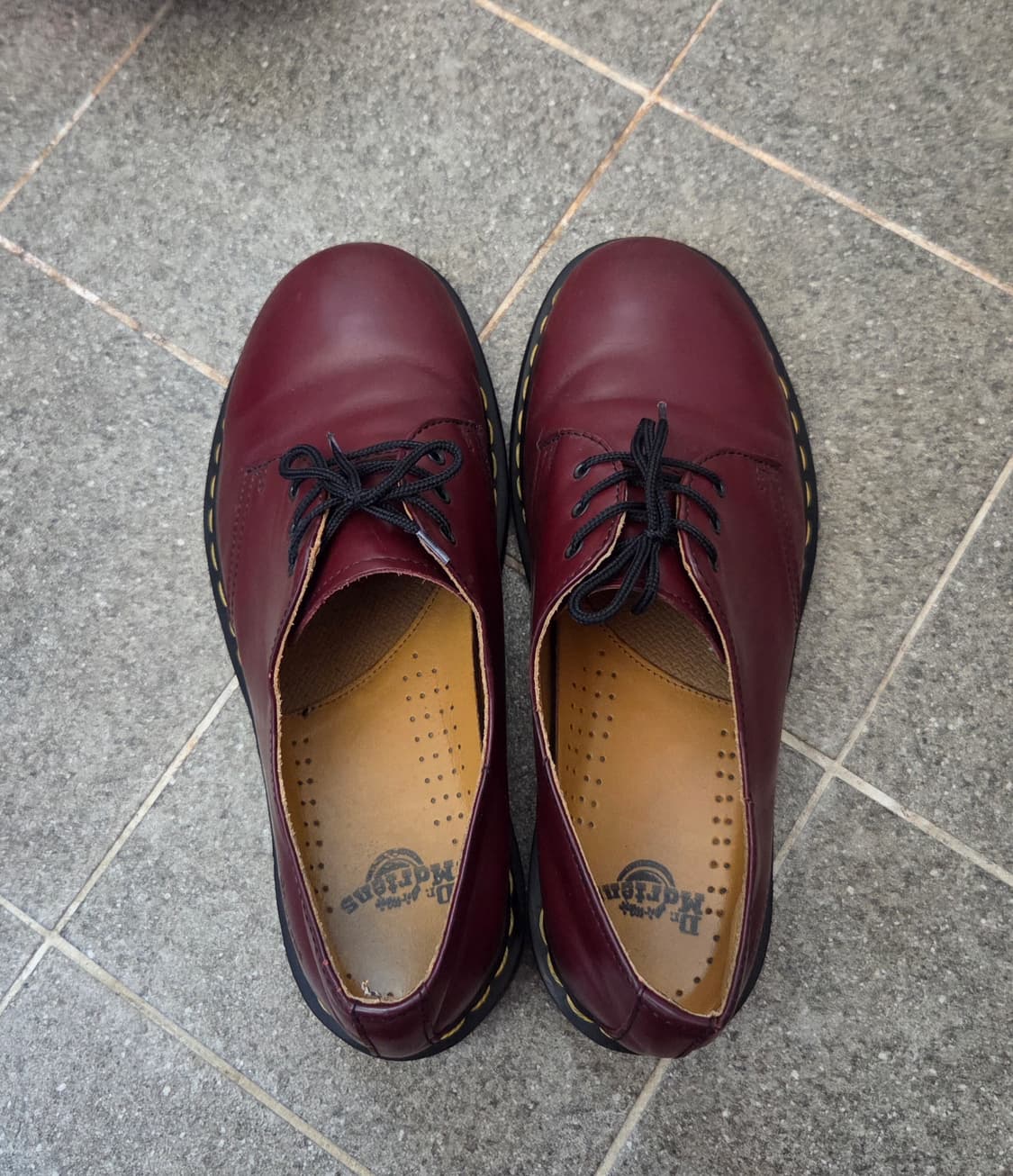 UK7 260 닥터마틴 1461 스무스 체리레드 3홀 버건디 상품이미지1