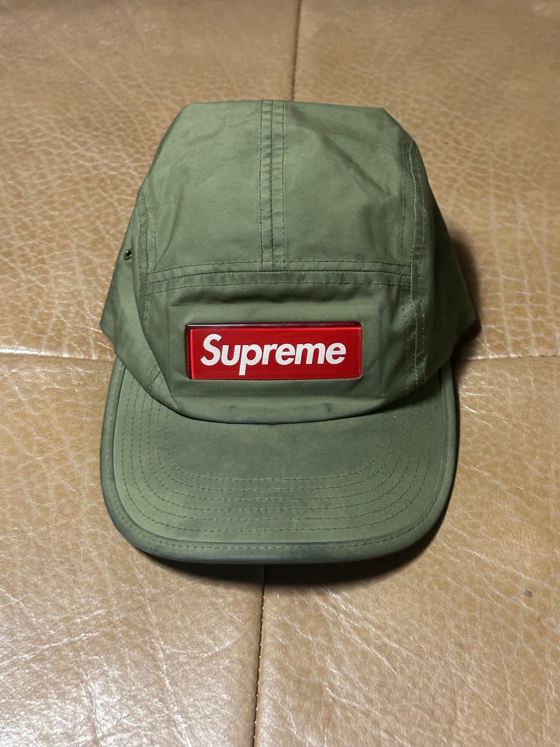 22SS 슈프림 박스로고 캠프캡 올리브 상품이미지1