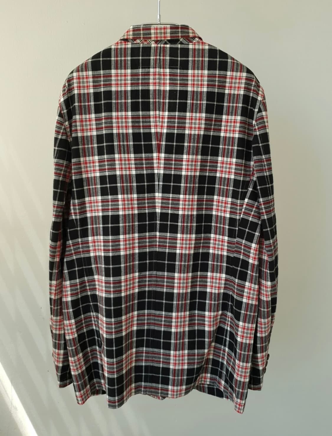 꼼데가르송 옴므 체크 블레이져 M 상품이미지3