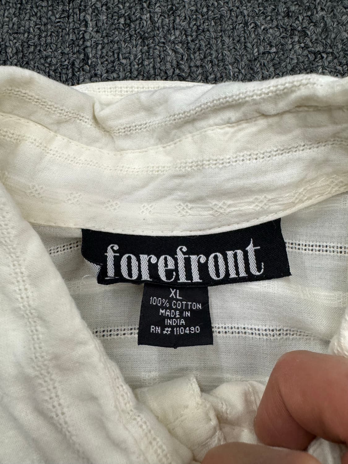 XL)Fore Fornt 빈티지 패턴 프린팅 긴팔셔츠 상품이미지4