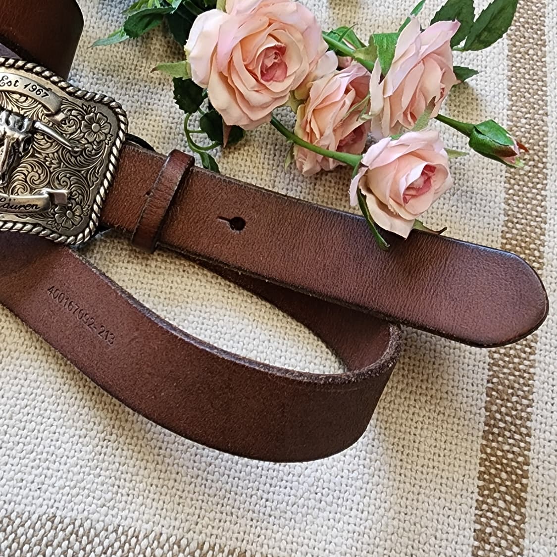 폴로 진스 메탈 버클 레더 벨트 32 상품이미지3