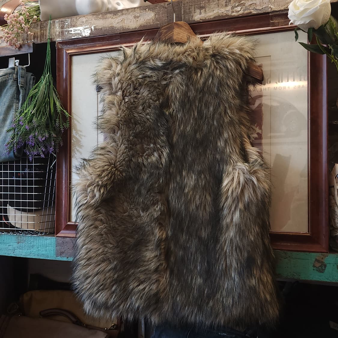 폴로 데님앤서플라이 여성용 퍼 베스트 M 상품이미지4