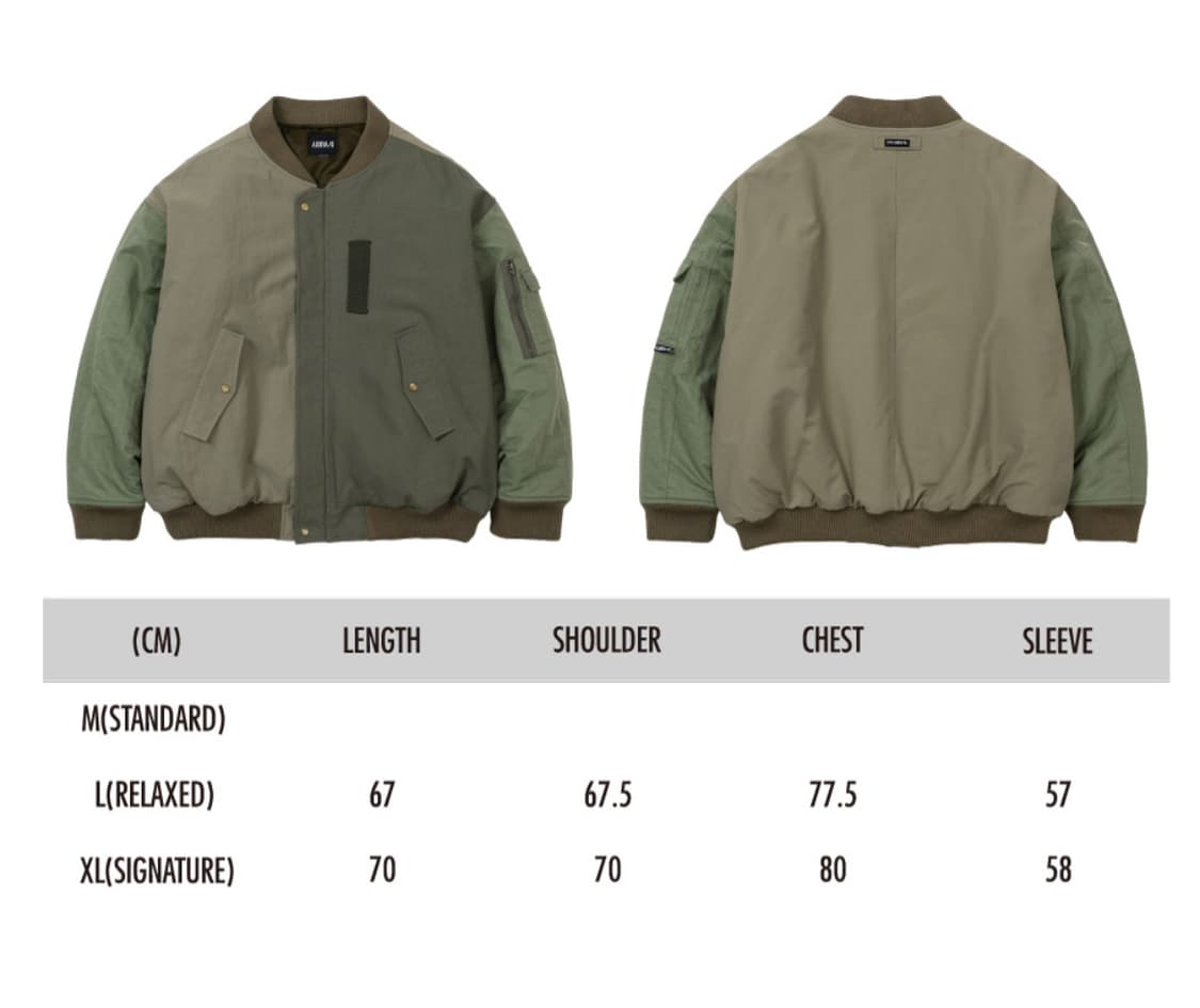 아조바이아조 나일론 믹스드 봄버 ma-1 마원 자켓 XL 상품이미지5
