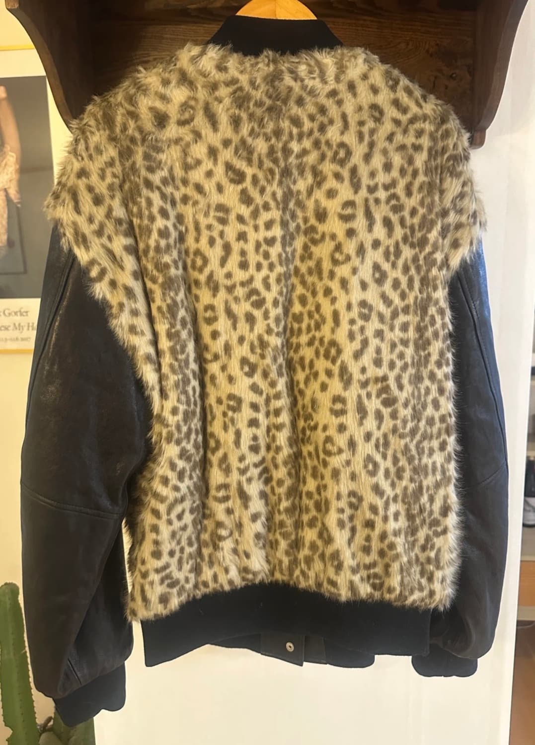 (새상품) Stand Alone 스탠드얼론 레오파드 퍼 자켓 (M) 상품이미지5