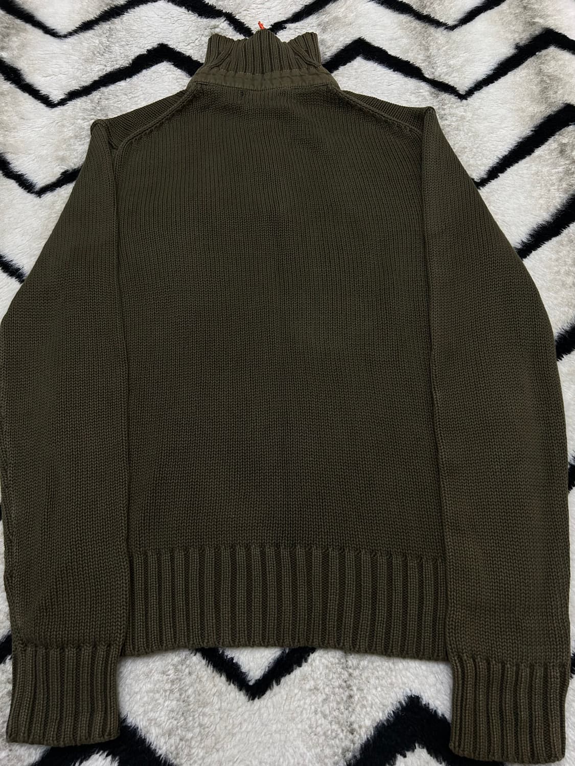 [S]폴로랄프로렌 코만도 숄카라 헤비 니트/빈티키카키 상품이미지4