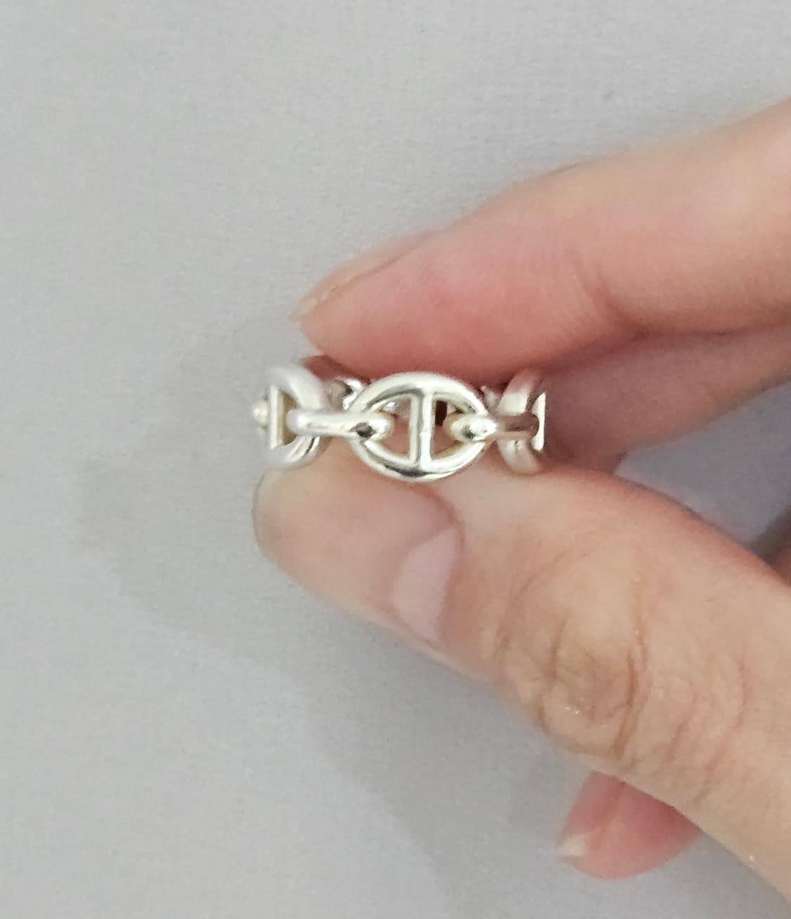 [상태최상] 에르메스 샹달 실버 반지 [정품/48호] 상품이미지5