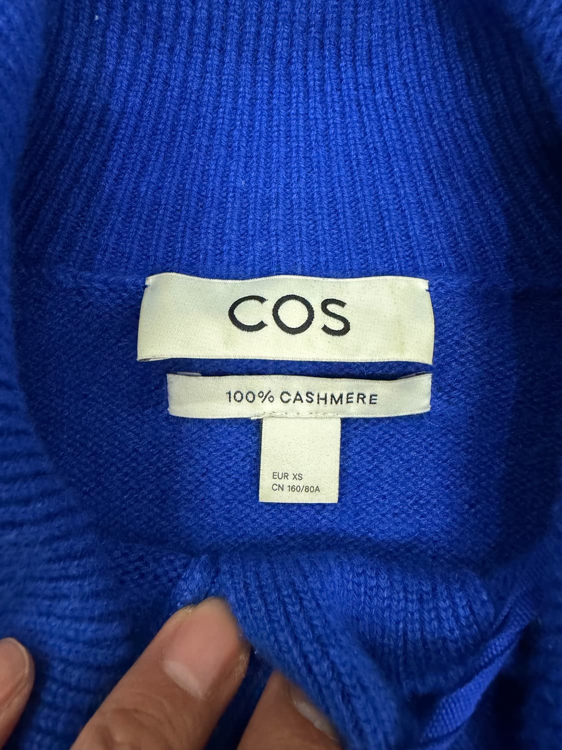 정품) COS 코스 여성 오버핏 캐시미어100 니트 스웨터 XS 상품이미지6