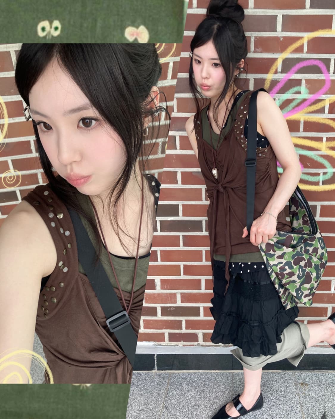 두쫀쿠 초코나무숲 빈티지걸 코디세트 5pcs 상품이미지1