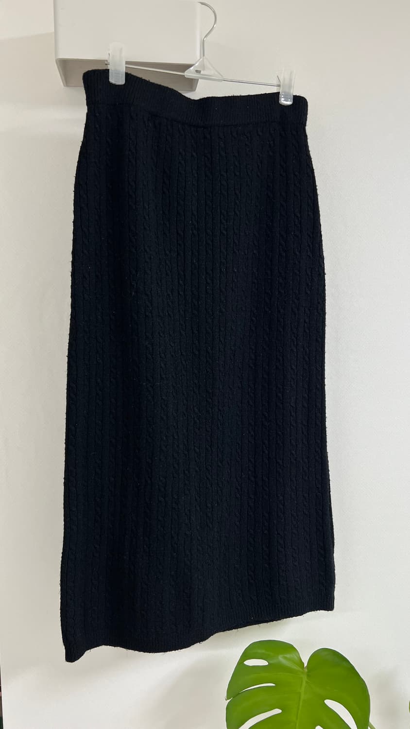 꽈배기 니트 상하의 세트 블랙 상품이미지4