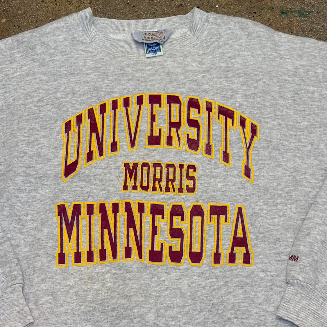 레어 90s USA 미국 빈티지 미네소타 대학 헤비코튼 맨투맨 상품이미지3
