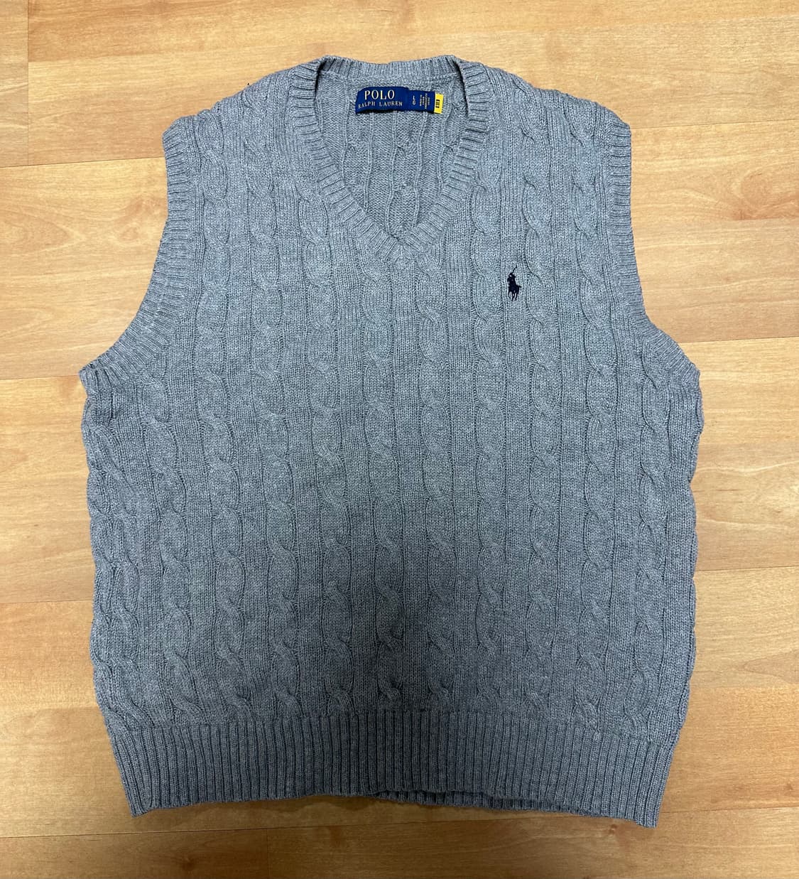 폴로 랄프로렌 케이블 니트 베스트 L 상품이미지1