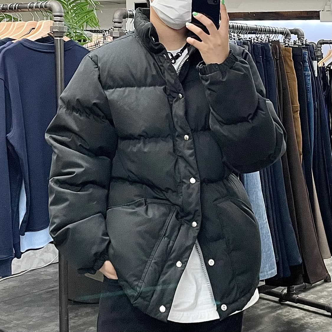 헤리티지 플로스 블랙 패딩자켓 상품이미지1