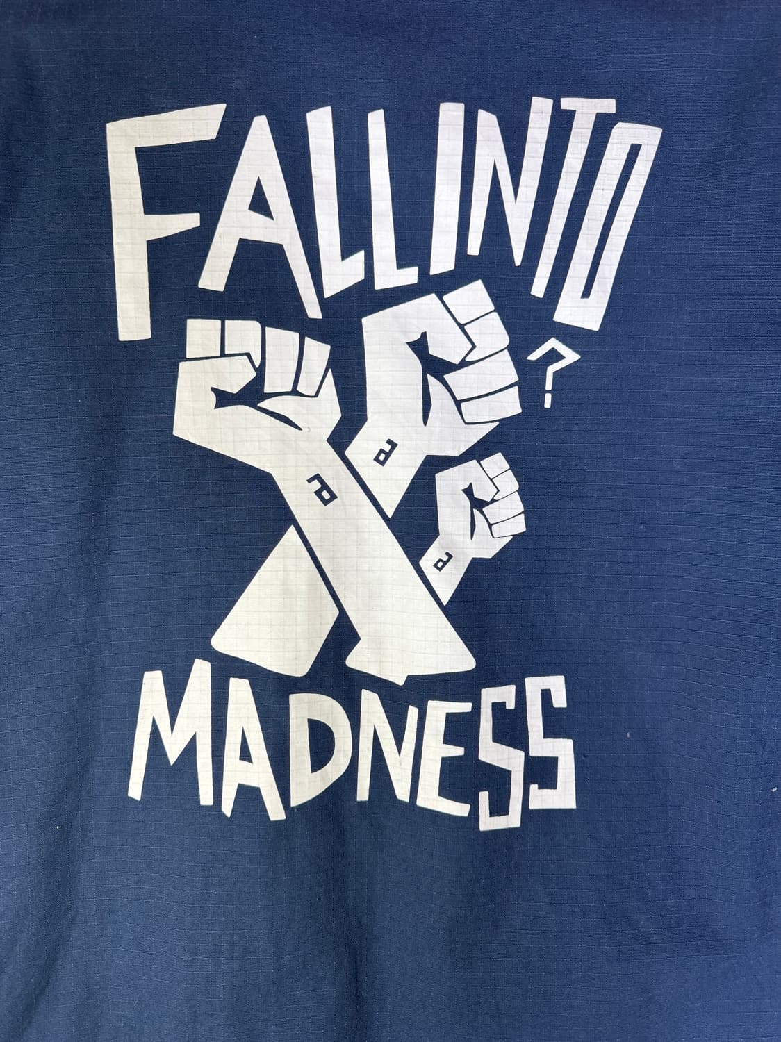 빈티지 매드니스 MADNESS 립스탑 MDNS 스펠아웃 코치자켓 XL 상품이미지9