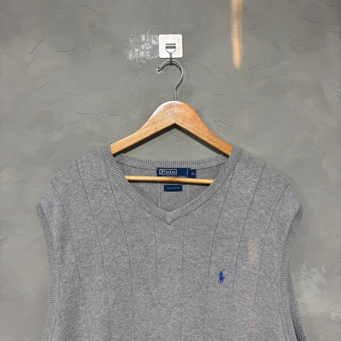 폴로 랄프로렌 니트 조끼 그레이 상품이미지2