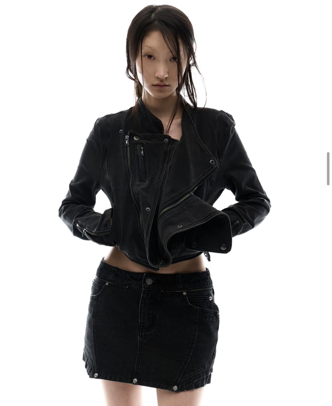 Detachable Span Denim Jacket / Charcoal 상품이미지2